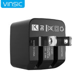 Chargeur mural Vinsic double USB 12W 5V 2.4A, adaptateur chargeur USB