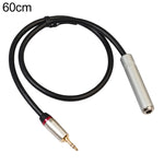 Câble adaptateur audio REXLIS TC128MF mâle 3,5 mm vers femelle 6,5 mm, longueur : 60 cm