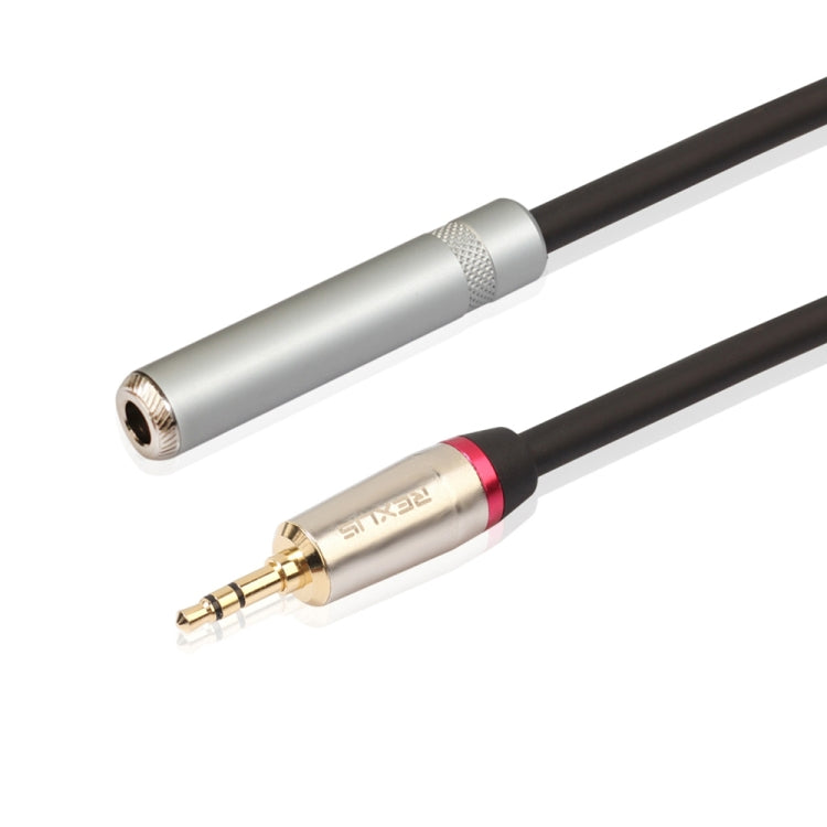 Câble adaptateur audio REXLIS TC128MF mâle 3,5 mm vers femelle 6,5 mm, longueur : 60 cm