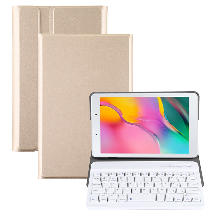 Étui pour tablette en cuir avec clavier Bluetooth magnétique détachable ultra-fin pour Galaxy Tab A 8.0 2019 P200 / P205, avec support