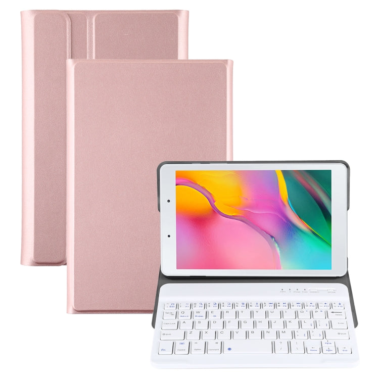 Étui pour tablette en cuir avec clavier Bluetooth magnétique détachable ultra-fin pour Galaxy Tab A 8.0 2019 P200 / P205, avec support