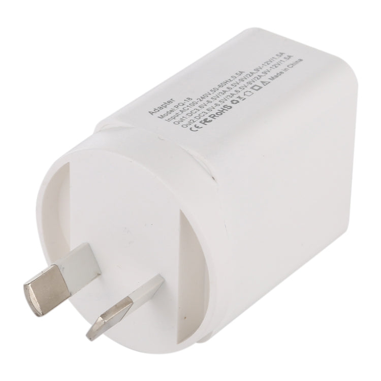 Adaptateur secteur 18W avec prise AU, prise AU