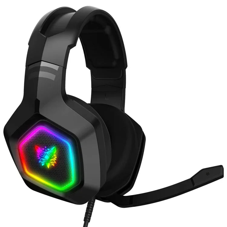 Casque filaire pour jeux informatiques ONIKUMA K10 3,5 mm avec lumière LED RGB, K10