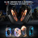 Casque filaire pour jeux informatiques ONIKUMA K10 3,5 mm avec lumière LED RGB, K10