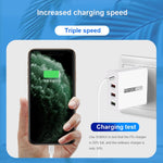 WLX-A6 Adaptateur secteur chargeur de voyage USB à charge rapide 4 ports, prise AU, prise AU