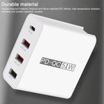WLX-A6 Adaptateur secteur chargeur de voyage USB à charge rapide 4 ports, prise AU, prise AU