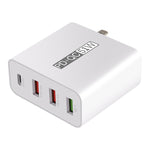 WLX-A6 Adaptateur secteur chargeur de voyage USB à charge rapide 4 ports, prise AU, prise AU