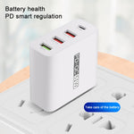 WLX-A6 Adaptateur secteur chargeur de voyage USB à charge rapide 4 ports, prise AU, prise AU