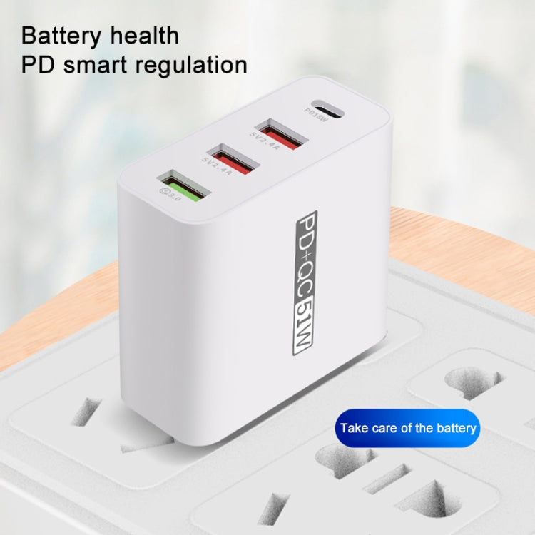 WLX-A6 Adaptateur secteur chargeur de voyage USB à charge rapide 4 ports, prise AU, prise AU