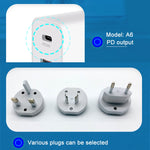 WLX-A6 Adaptateur secteur chargeur de voyage USB à charge rapide 4 ports, prise AU, prise AU