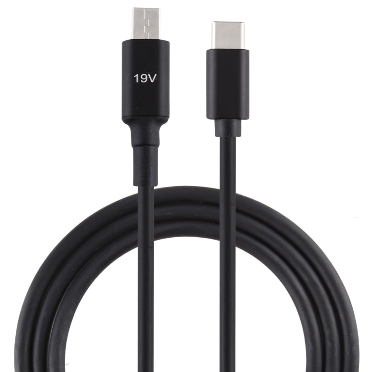 Câble de charge pour ordinateur portable ASUS X205T 19V interface d'alimentation vers USB-C / Type-C mâle, longueur du câble : 1,5 m, pour interface d'alimentation ASUS X205T vers USB-C / Type-C mâle