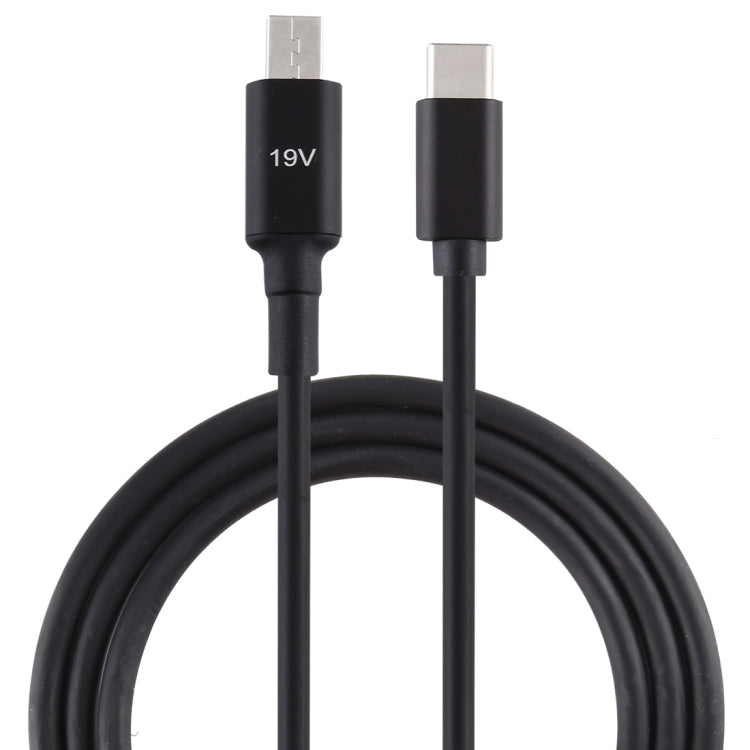 Câble de charge pour ordinateur portable ASUS X205T 19V interface d'alimentation vers USB-C / Type-C mâle, longueur du câble : 1,5 m, pour interface d'alimentation ASUS X205T vers USB-C / Type-C mâle