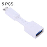 5 adaptateurs OTG Micro USB mâle vers USB 3.0 femelle, Micro USB vers USB 3.0