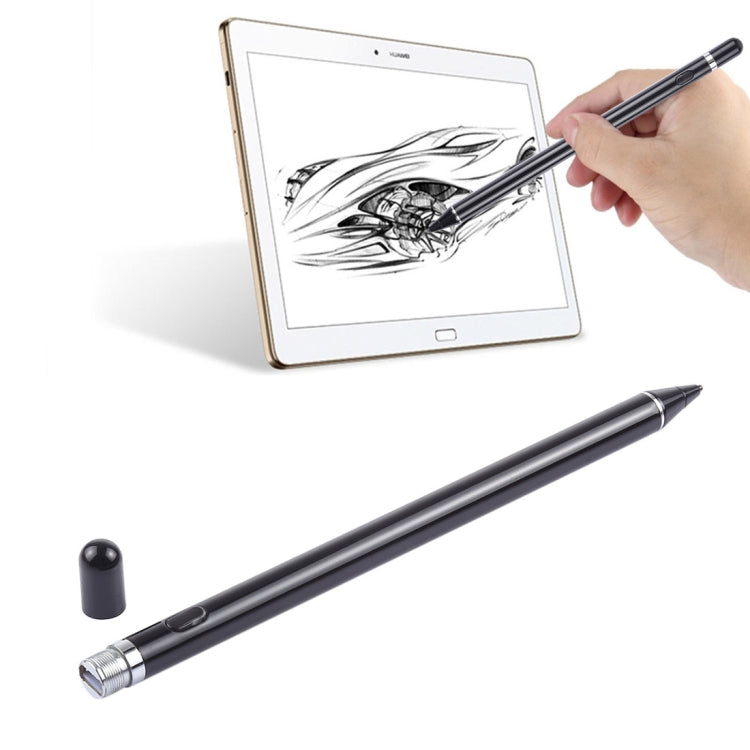 Long Stylet capacitif universel rechargeable avec pointe métallique ultra-fine de 2,3 mm pour iPhone, iPad, Samsung et autres smartphones ou tablettes PC à écran tactile capacitif