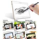 Long Stylet capacitif universel rechargeable avec pointe métallique ultra-fine de 2,3 mm pour iPhone, iPad, Samsung et autres smartphones ou tablettes PC à écran tactile capacitif