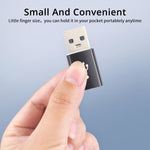 3 PCS Adaptateur USB-C / Type-C femelle vers USB 3.0 mâle en alliage d'aluminium, Support charge et transmission de données, USB 3.0