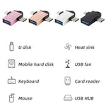 Adaptateur OTG multifonction USB 3.0 Femelle vers USB-C / Type-C Mâle + Micro USB Mâle avec trou pour dragonne