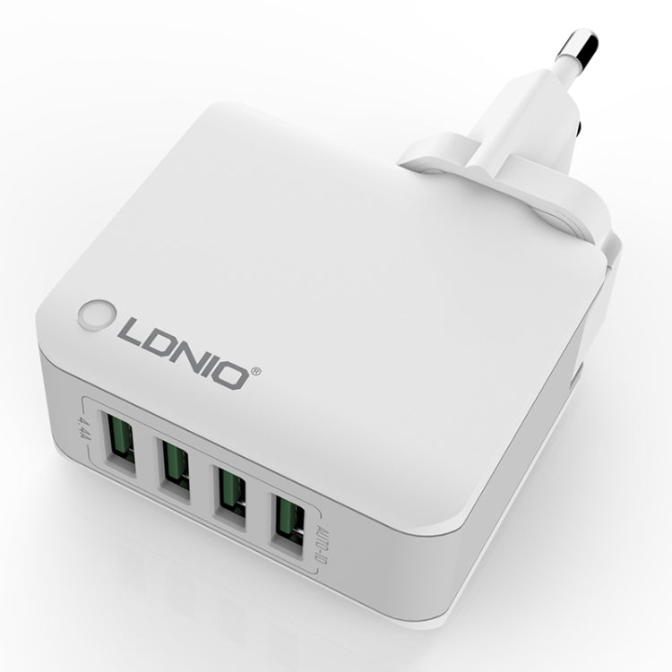 Chargeur de voyage intelligent LDNIO A4403 4.4A 4 ports USB, prise EU, SAS5293AU, SAS5293EU, SAS5293UK, SAS5293US