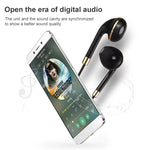 Écouteurs intra-auriculaires 3,5 mm fil noir avec contrôle de ligne et micro pour iPhone, Galaxy, Huawei, Xiaomi, LG, HTC et autres smartphones