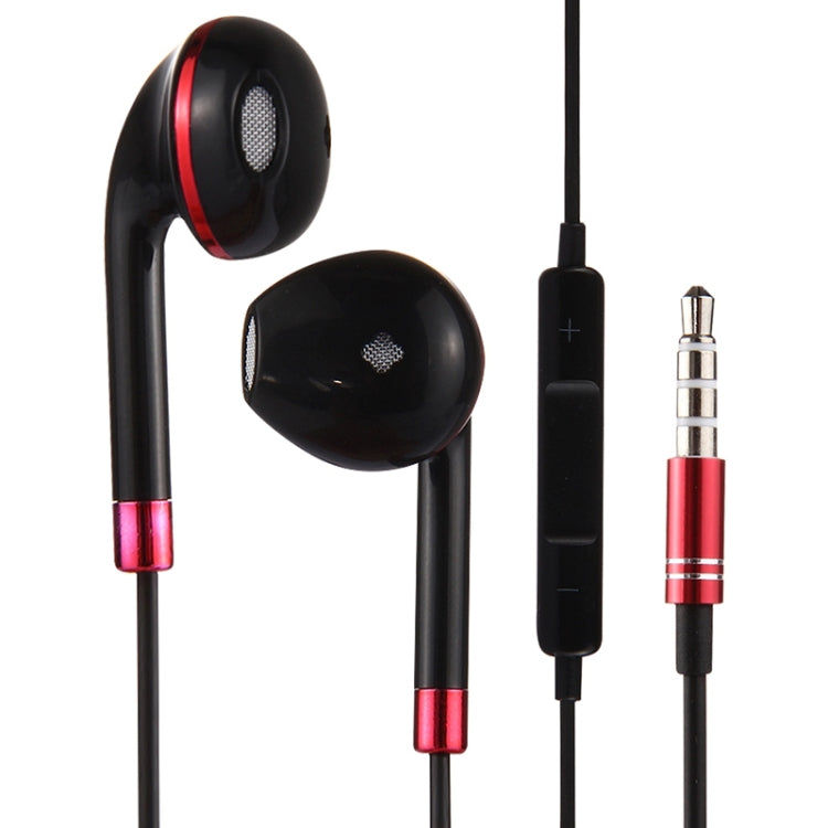 Écouteurs intra-auriculaires 3,5 mm fil noir avec contrôle de ligne et micro pour iPhone, Galaxy, Huawei, Xiaomi, LG, HTC et autres smartphones