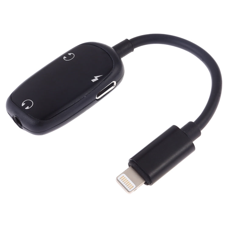 Adaptateur d'écouteurs 8 broches vers 8 broches pour interface de chargement + interface d'écouteurs 8 broches + interface audio 3,5 mm, Argent, Noir, Rose, Or, Rouge