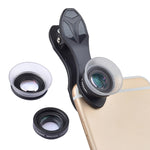 Objectif macro universel externe 2 en 1 APEXEL APL-24X-H 12X et 24X pour téléphone portable avec pare-soleil