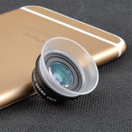 Objectif macro universel externe 2 en 1 APEXEL APL-24X-H 12X et 24X pour téléphone portable avec pare-soleil