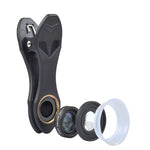 Objectif macro universel externe 2 en 1 APEXEL APL-24X-H 12X et 24X pour téléphone portable avec pare-soleil