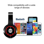Casque Bluetooth 4.0 + EDR SG-8 sans fil, supra-auriculaire, carte TF, radio FM, stéréo avec micro