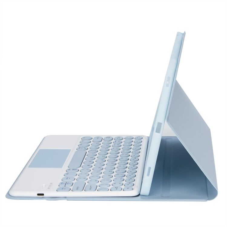 Pour iPad 11 2025 / 10ème génération 10.9 2022 YA10B-A Étui de tablette en cuir avec fente pour stylet et clavier tactile Bluetooth, texture peau d'agneau YA10B-A