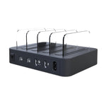 Chargeur intelligent avec ports USB, 45W PD USB-C / Type-C + 18W PD USB-C / Type-C + 18W QC 3.0 USB, avec façade détachable, prise Royaume-Uni, 016PD UK Plug