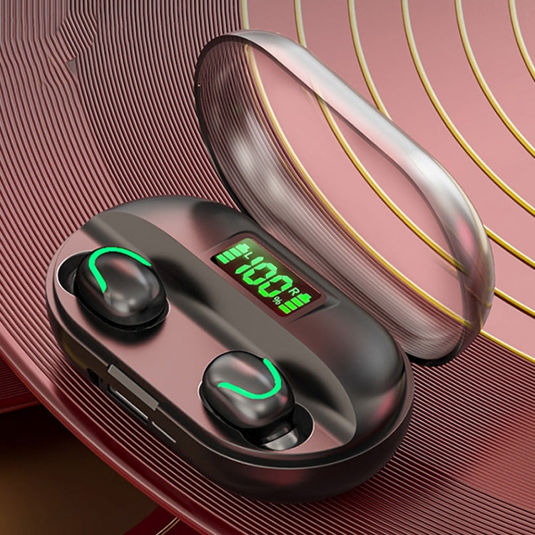 Écouteurs Bluetooth sans fil TWS T2 Bluetooth 5.0 à écran tactile avec boîtier de charge, T2 (Noir), T2 (Rouge), T2 (Blanc)