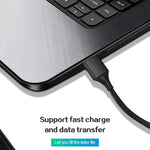 Câble de données magnétique en nylon tressé USB vers Micro USB M11 3A, Longueur du câble : 1m, Micro USB