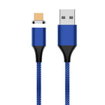 Câble de données magnétique en nylon tressé USB vers Micro USB M11 3A, Longueur du câble : 2m, Micro USB