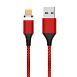 Câble de données magnétique en nylon tressé USB vers Micro USB M11 3A, Longueur du câble : 2m, Micro USB