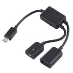 Câble adaptateur OTG Micro USB 1 vers 2