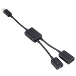 Câble adaptateur OTG Micro USB 1 vers 2