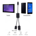 Câble adaptateur OTG Micro USB 1 vers 2