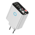 K16 Émetteur-récepteur audio Bluetooth 5.0 2 en 1 avec prise double sortie AUX 3,5 mm + RAC et télécommande, prise UE, prise UE