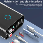 K16 Émetteur-récepteur audio Bluetooth 5.0 2 en 1 avec prise double sortie AUX 3,5 mm + RAC et télécommande, prise UE, prise UE