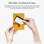 Chargeur de voyage ultra-fin original Huawei 66W GaN avec câble Type-C / USB-C