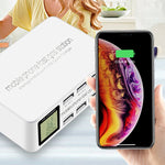 818D Support de station de charge USB multifonction 8 en 1 avec prises intelligentes