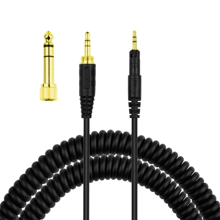 ZS0088 Câble audio à ressort pour casque Audio-Technica ATH-M50X / ATH-M40X, Longueur du câble : 1,4m-3m, ZS0088