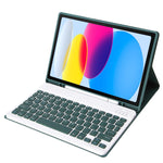 Pour iPad 11 2025 / 10ème génération 10.9 2022 A10B Étui en cuir ultra-fin pour tablette avec clavier Bluetooth et porte-stylo, A10B