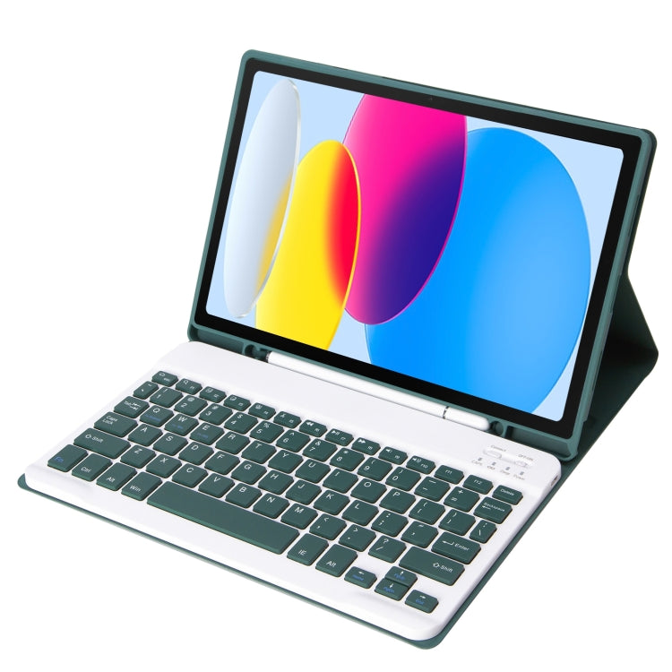 Pour iPad 11 2025 / 10ème génération 10.9 2022 A10B Étui en cuir ultra-fin pour tablette avec clavier Bluetooth et porte-stylo, A10B