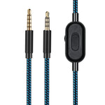 ZS0162 Câble audio pour casque de jeu avec contrôle filaire pour Logitech Astro A10 A40 A30, Version avec contrôle filaire