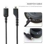 ZS0167 Câble de connexion carte son pour casques Steelseries Arctis 3 5 7, Câble carte son