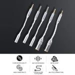 ZS0021 4.4mm Male to 3.5mm Female Balance Adapter Cable, 4.4mm Male to 3.5mm Female