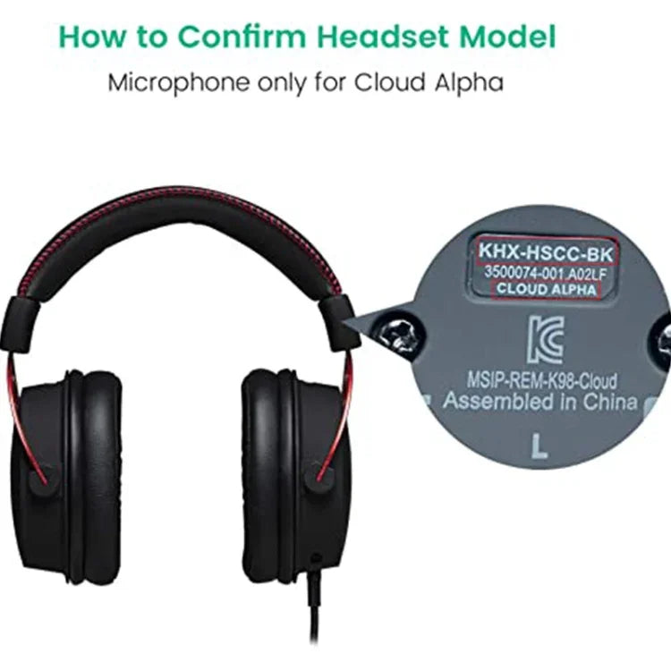ZS0201 Microphone de remplacement pour casque d’ordinateur HyperX Cloud Alpha S