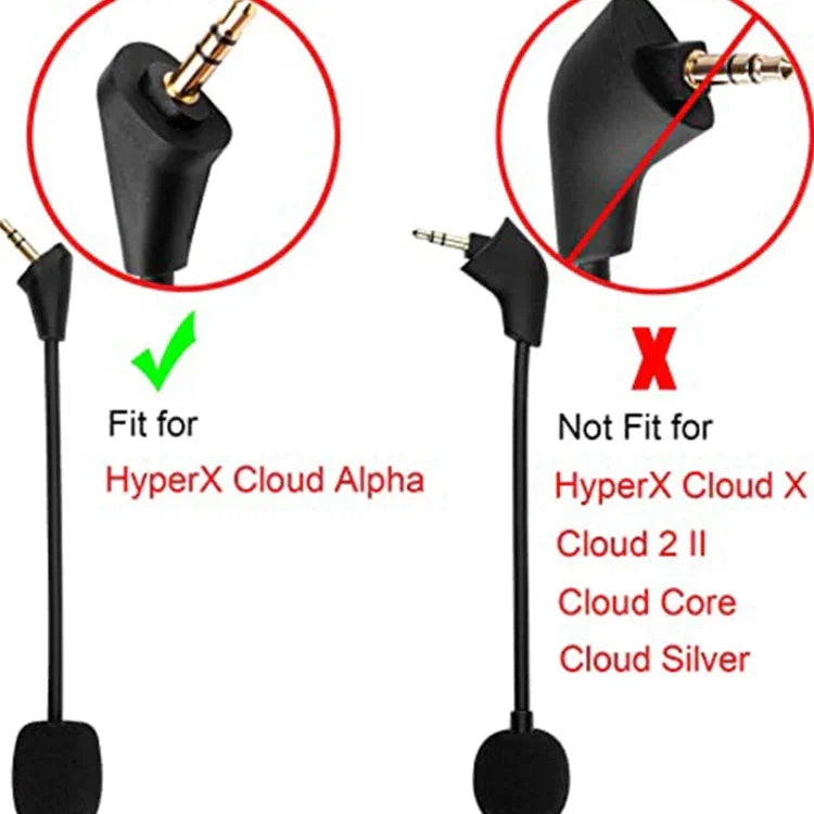 ZS0201 Microphone de remplacement pour casque d’ordinateur HyperX Cloud Alpha S